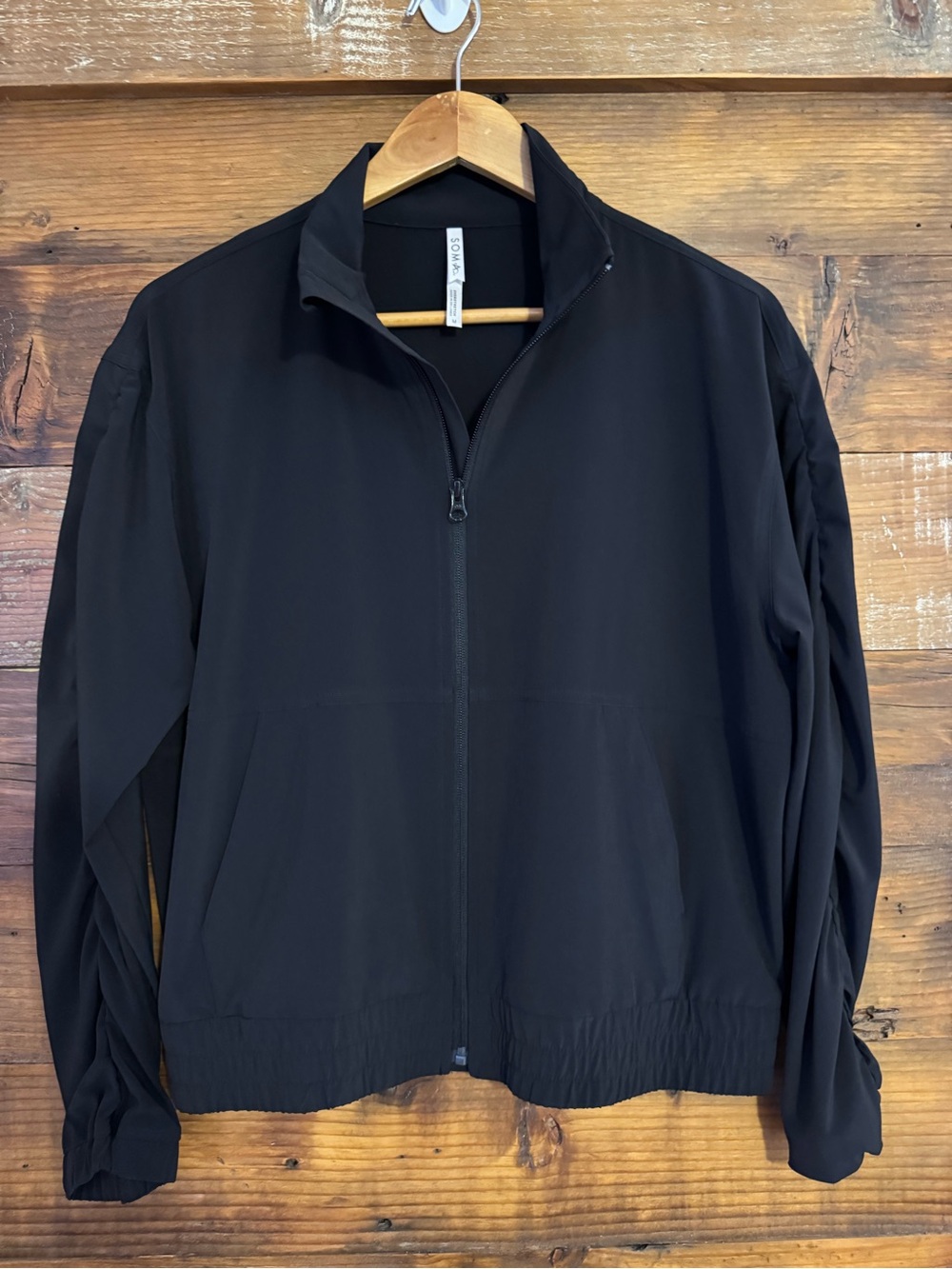 Soma Everstretch Relaxed Zip Jacket Black Size M